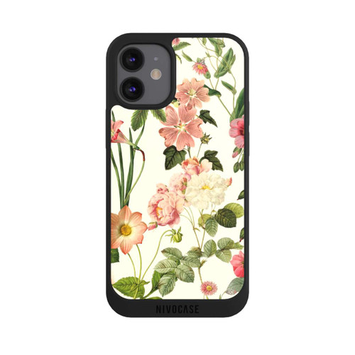 Apple iPhone 12 mini NIVOpure Fleurs sauvages sur jaune clair