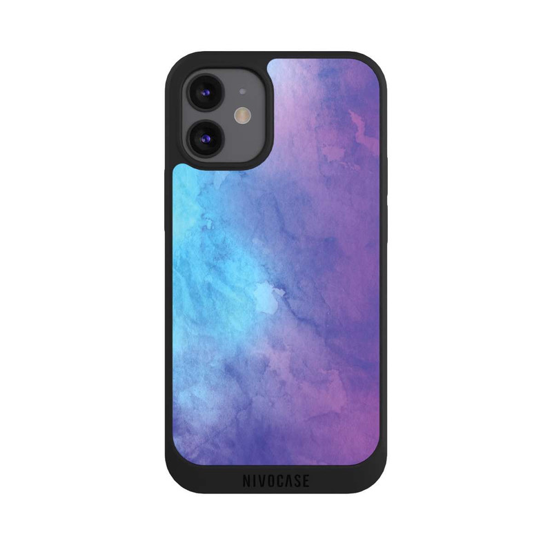 iPhone 12 mini NIVOpure Aquarelle Bleu Rose Fade