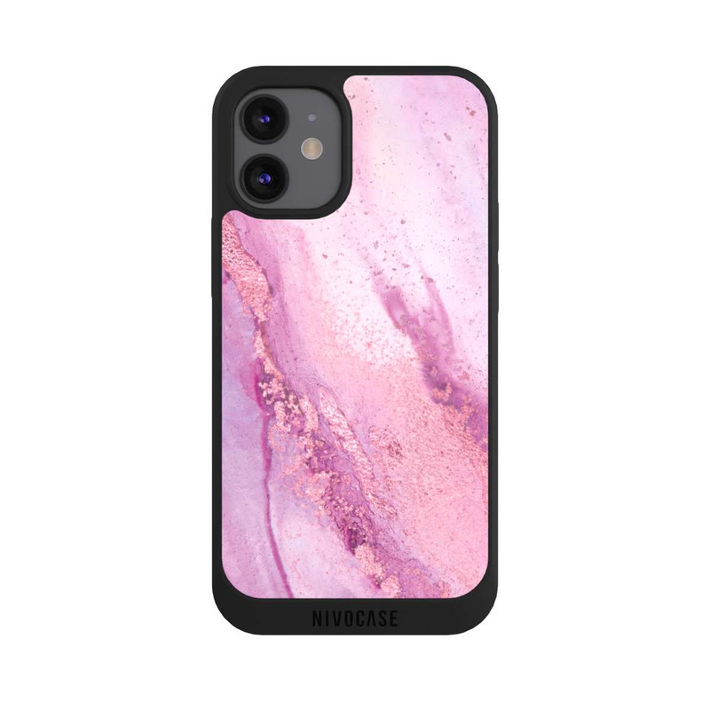 iPhone 12 mini NIVOpure Encre murale en marbre violet