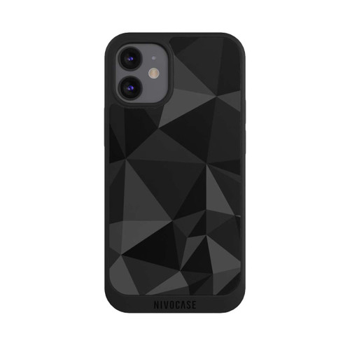 Apple iPhone 12 mini NIVOpure Polygon Pattern Black
