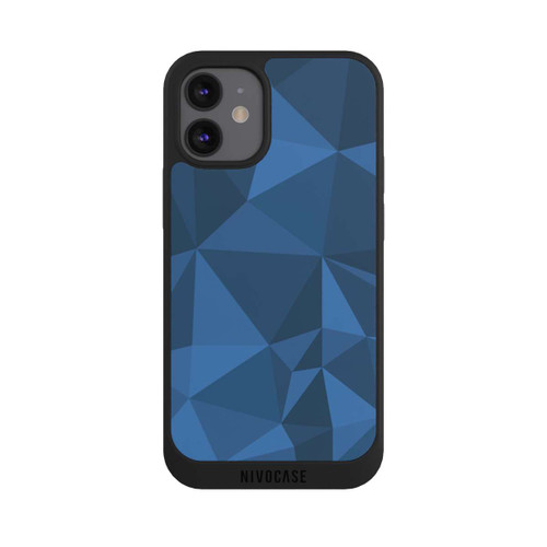 Apple iPhone 12 mini NIVOpure Polygon Pattern Blue