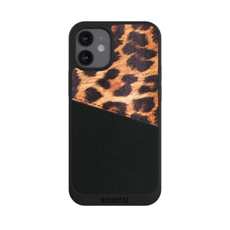 iPhone 12 mini NIVOpure Leder und Leoprint