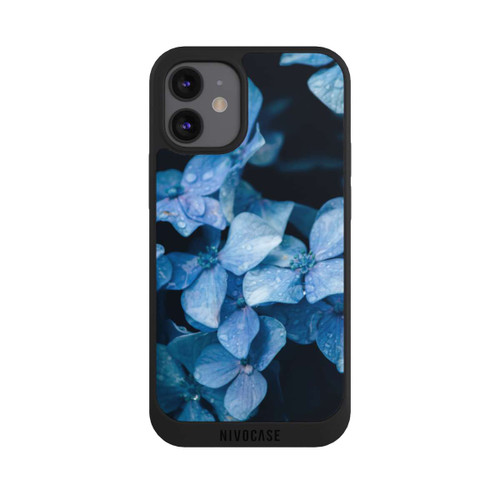 Apple iPhone 12 mini NIVOpure Fleurs bleues 2
