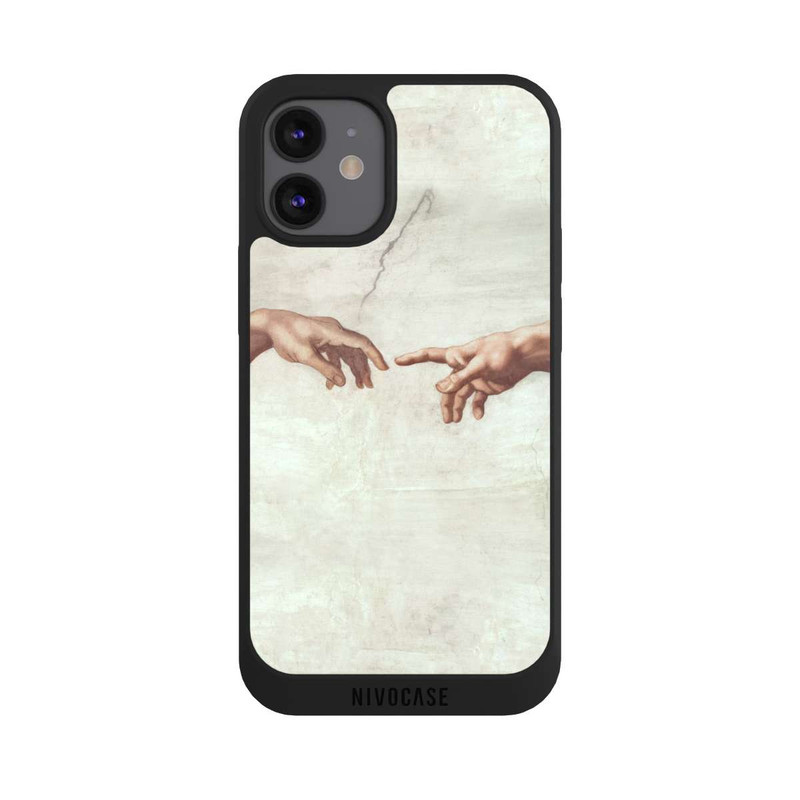 iPhone 12 mini NIVOpure Die Hände von Gott und Adam von Michelangelo Buonarroti