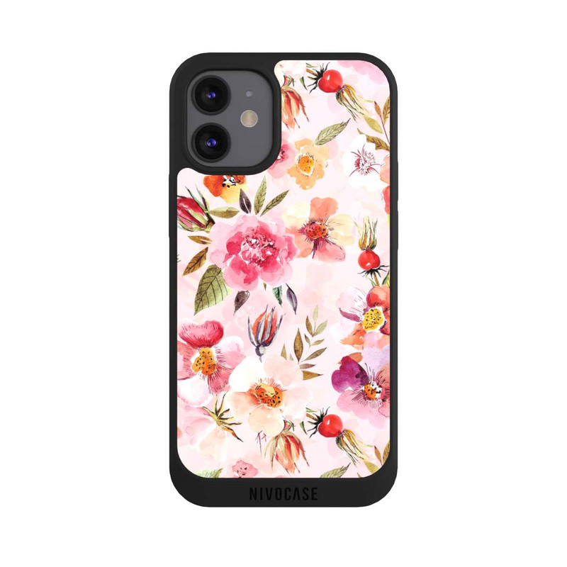 iPhone 12 mini NIVOpure Rose Hip Wallpaper Pink Spring