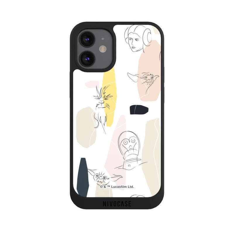 iPhone 12 mini NIVOpure Helle Seite Line Art
