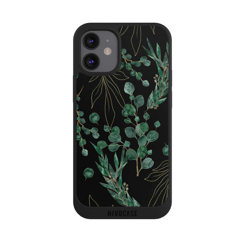 iPhone 12 mini NIVOpure Eucalyptus Leaves black