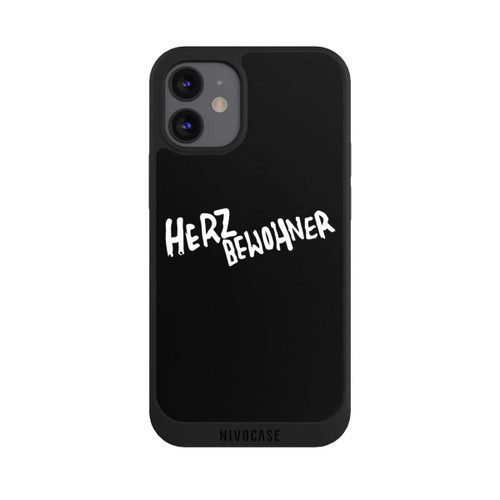 Apple iPhone 12 mini NIVOpure Herzbewohner Schwarz