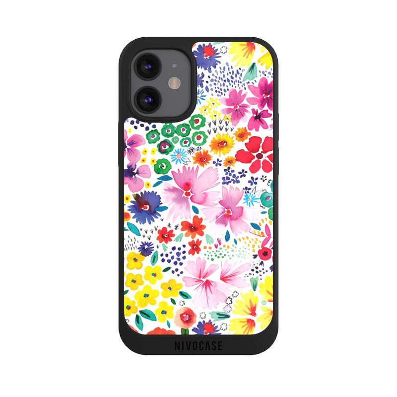 iPhone 12 mini NIVOpure Petites fleurs printanières astucieuses