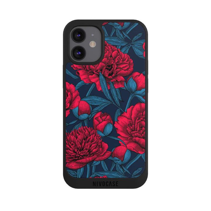 iPhone 12 mini NIVOpure Jardin de pivoines nocturnes