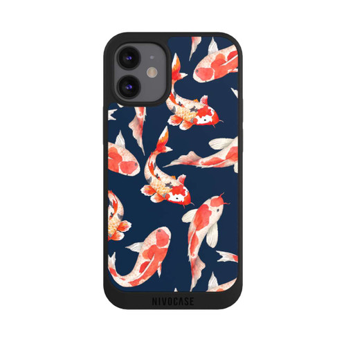 Apple iPhone 12 mini NIVOpure Coral Fish on Blue Background