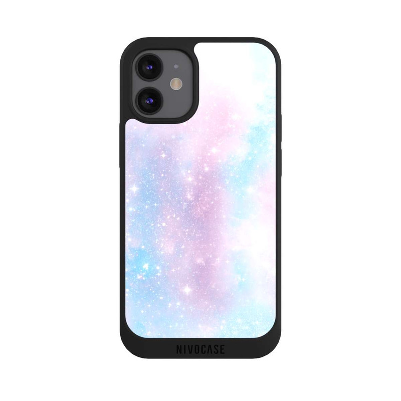 iPhone 12 mini NIVOpure Rosa-blaue Galaxie