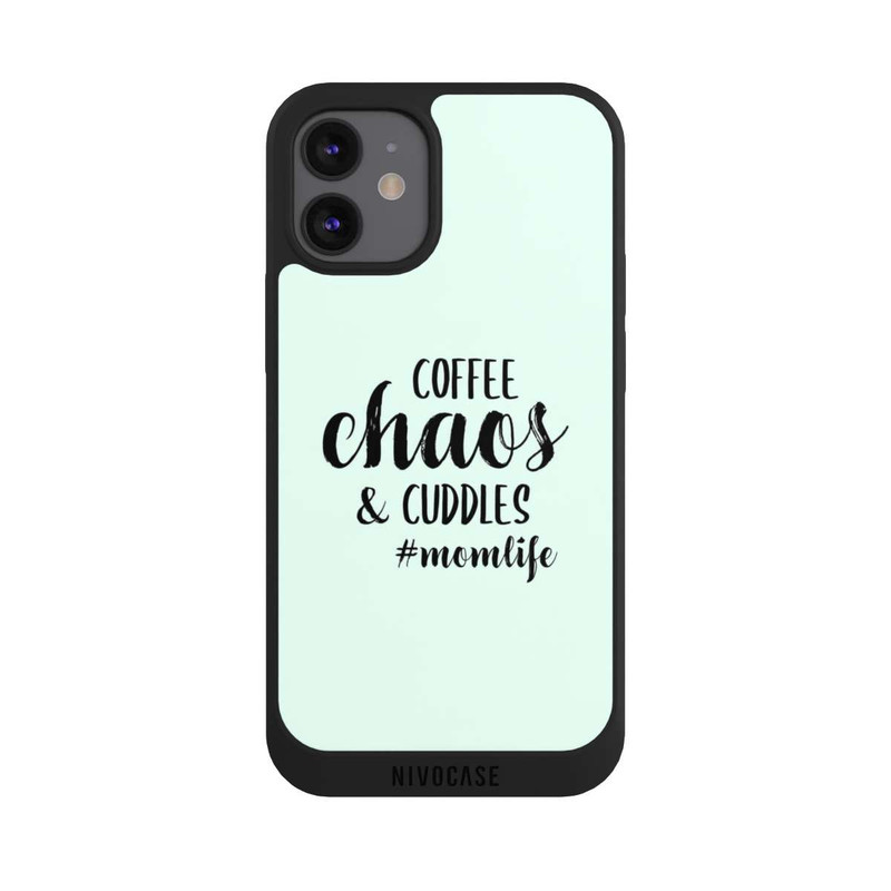 iPhone 12 mini NIVOpure Coffee Chaos Cuddles Green
