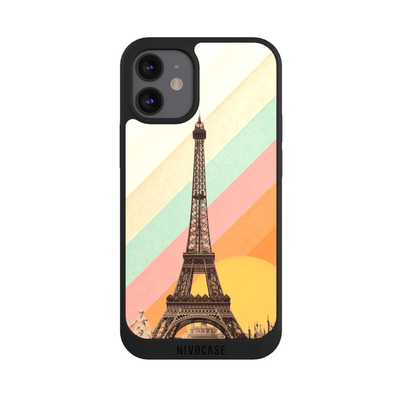iPhone 12 mini NIVOpure Eiffelturm Regenbogen