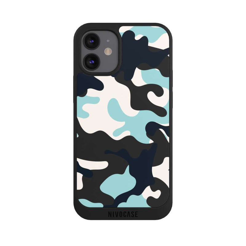 iPhone 12 mini NIVOpure Blaues Camouflage