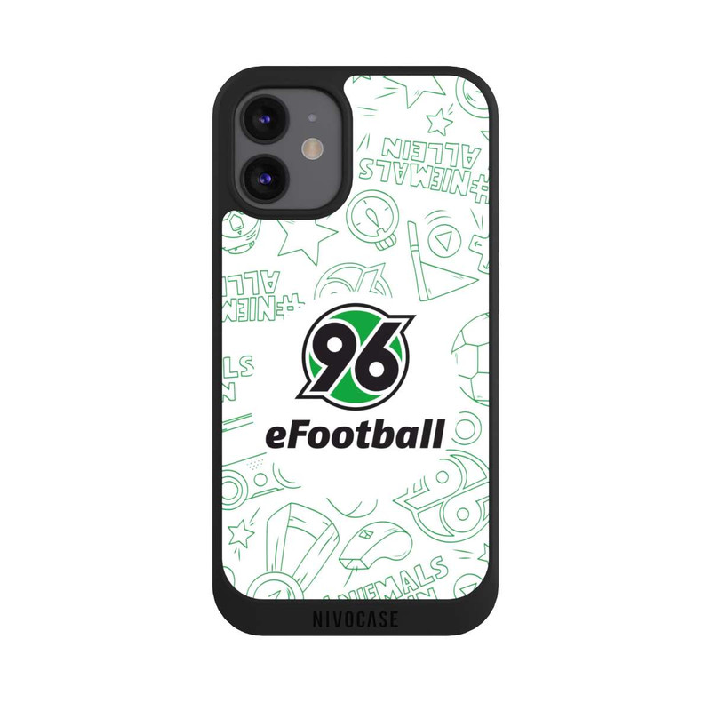 iPhone 12 mini NIVOpure Hannover 96 Football Pattern Design White