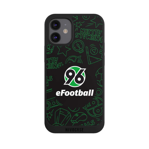 Apple iPhone 12 mini NIVOpure Hannover 96 Football Pattern Design Black