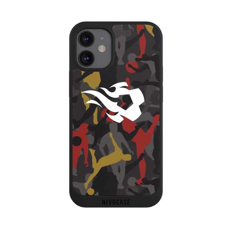 iPhone 12 mini NIVOpure Belgian Red Flames Camouflage
