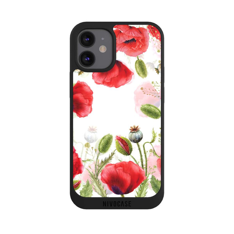 iPhone 12 mini NIVOpure Cadre coquelicots
