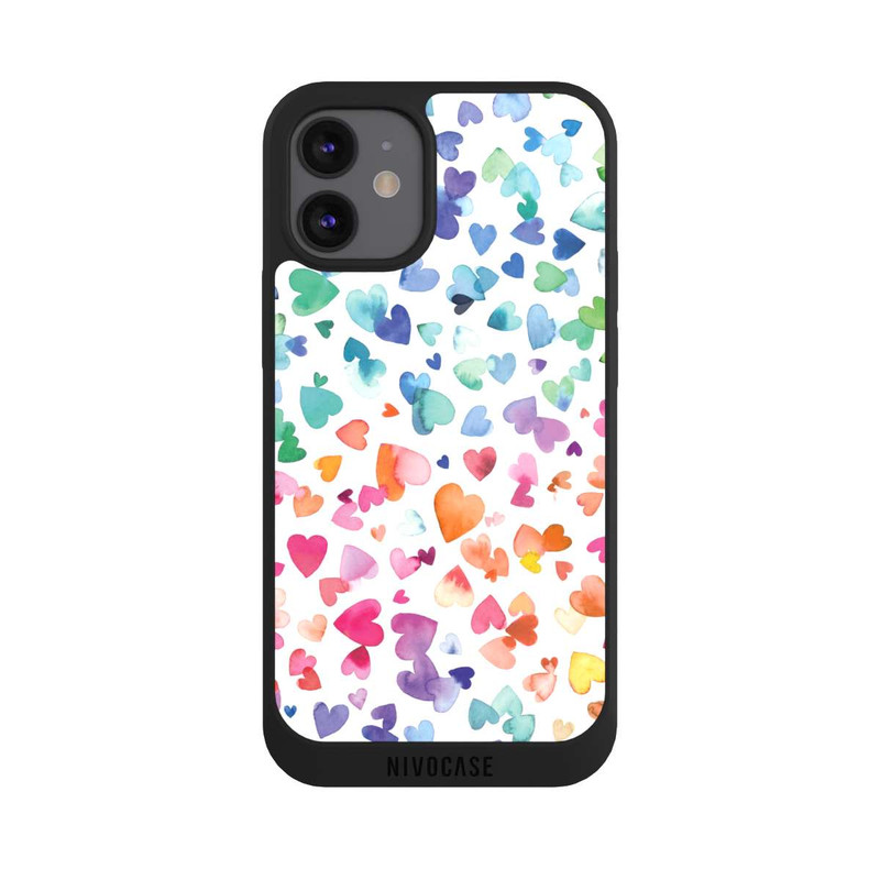 iPhone 12 mini NIVOpure Watercolor Love Hearts