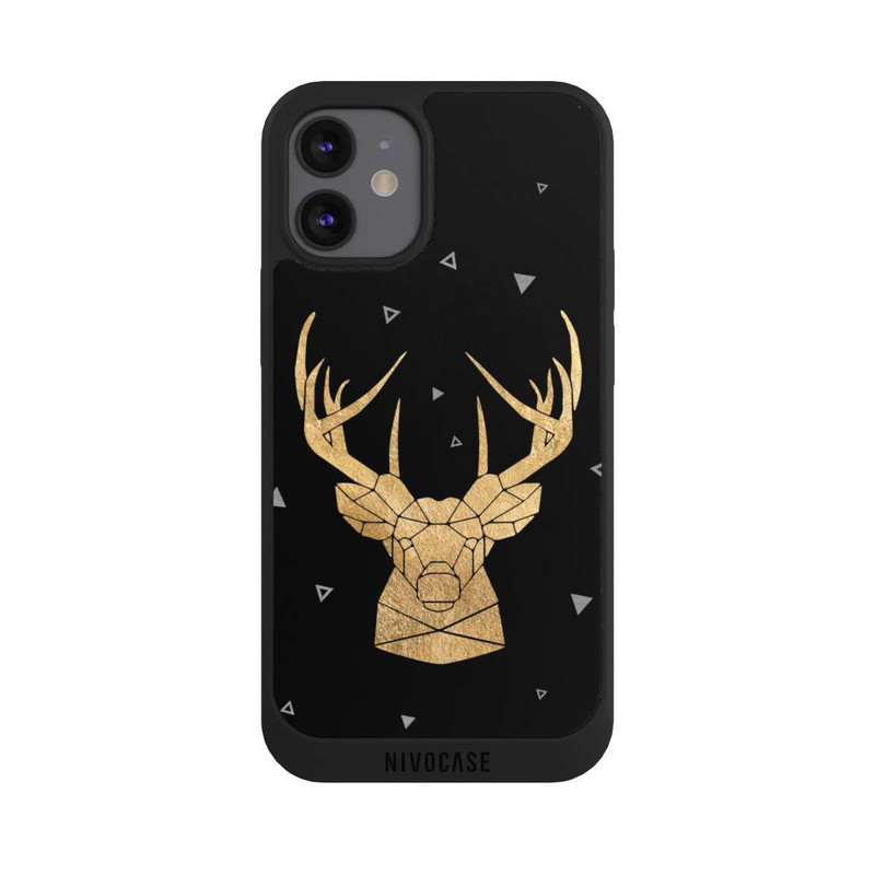 iPhone 12 mini NIVOpure Cerf et bois géométriques
