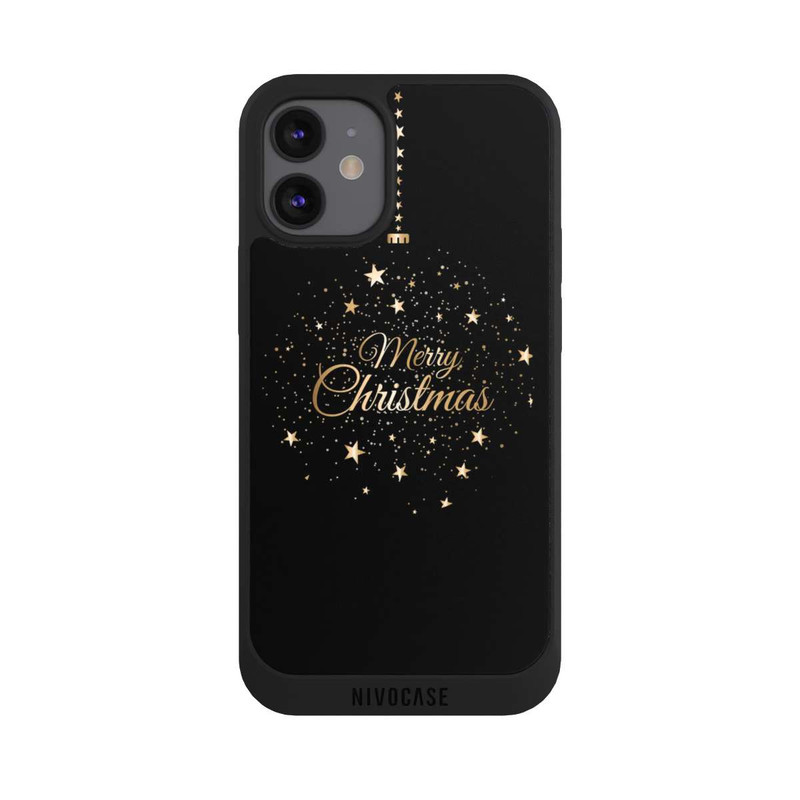 iPhone 12 mini NIVOpure Merry Christmas Gold Stars