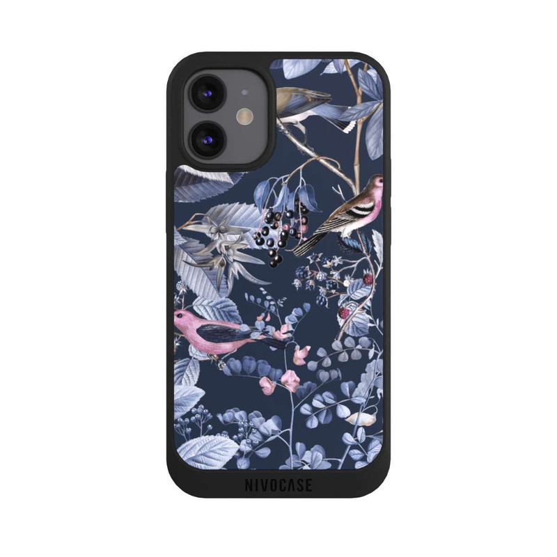 iPhone 12 mini NIVOpure Birds And Berries Blue