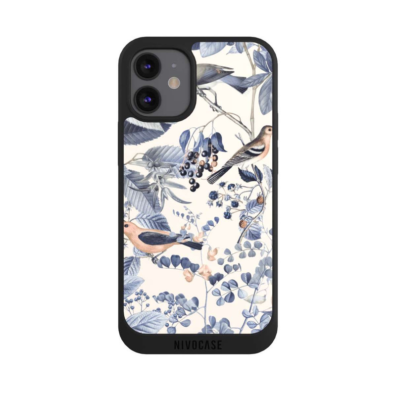 iPhone 12 mini NIVOpure Birds And Berries Beige