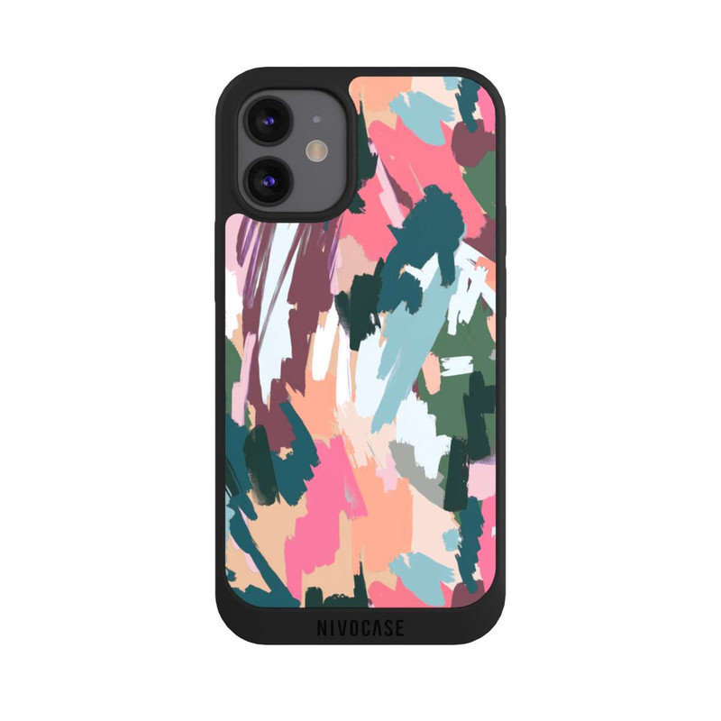 iPhone 12 mini NIVOpure Abstrakte künstlerische Textur Rosa