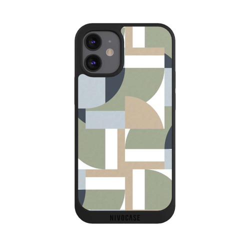 Apple iPhone 12 mini NIVOpure Futuristic Bauhaus Polygons Beige