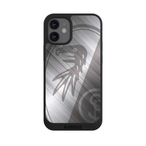 Apple iPhone 12 mini NIVOpure SC Freiburg Glänzendes Metall Hintergrund