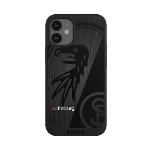 Apple iPhone 12 mini NIVOpure  Kratzen Metall Hintergrund mit dem Schriftzug  Vertikal SC Freiburg