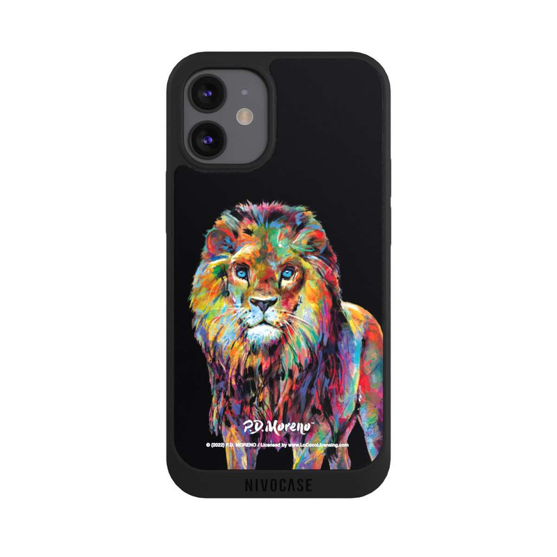 iPhone 12 mini NIVOpure Löwe Bunte Kunst von P.D. Moreno