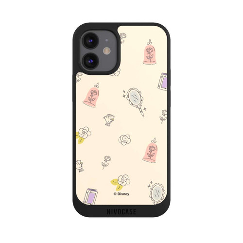 Apple iPhone 12 mini NIVOpure Princess Accessoires Pattern Beige Disney Princess 