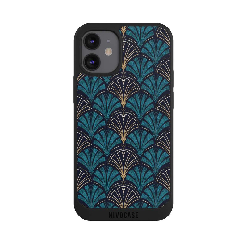 iPhone 12 mini NIVOpure Éventails Art Déco Or