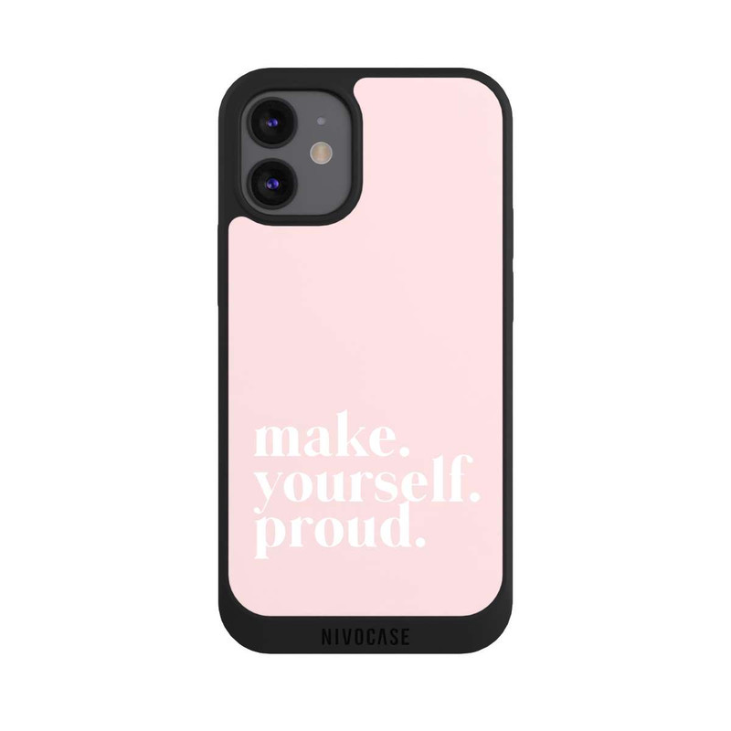 iPhone 12 mini NIVOpure Make Yourself Proud Zitat - Altrosa