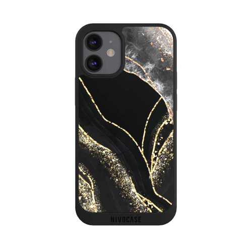 Apple iPhone 12 mini NIVOpure Dark Marble Gold