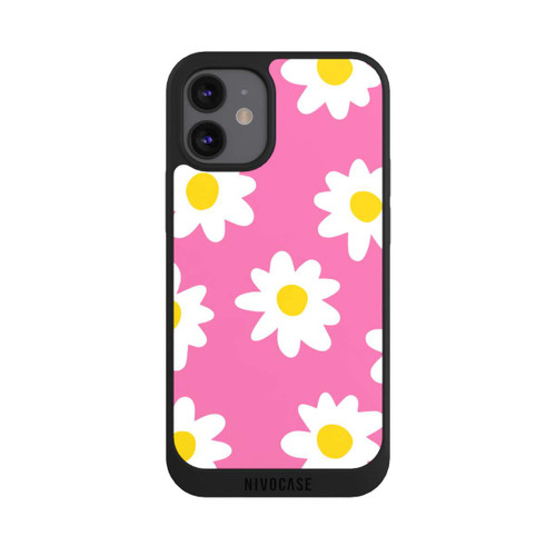 Apple iPhone 12 mini NIVOpure Gänseblümchenmuster rosa