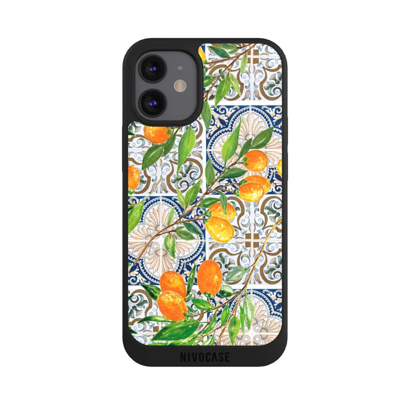 iPhone 12 mini NIVOpure Oranges Grecques Pattern