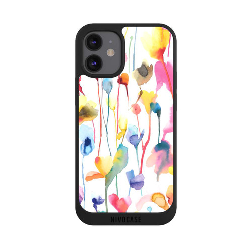 Apple iPhone 12 mini NIVOpure Aquarell Wildblumen bunt