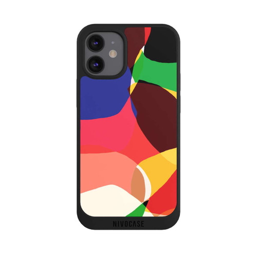 Apple iPhone 12 mini NIVOpure Bunte Retro-Formen Hintergrund