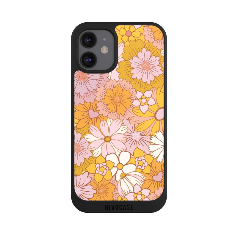iPhone 12 mini NIVOpure Retro Flower Walpaper Yellow
