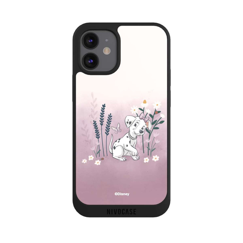 iPhone 12 mini NIVOpure Les 101 Dalmatiens avec des fleurs