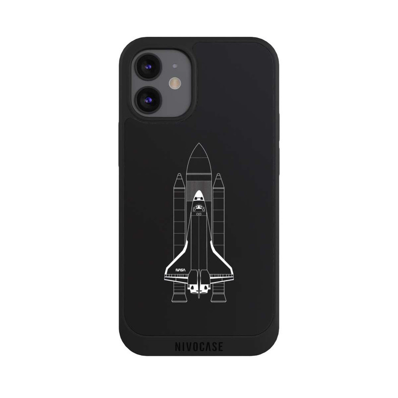 iPhone 12 mini NIVOpure Space Shuttle White on Black