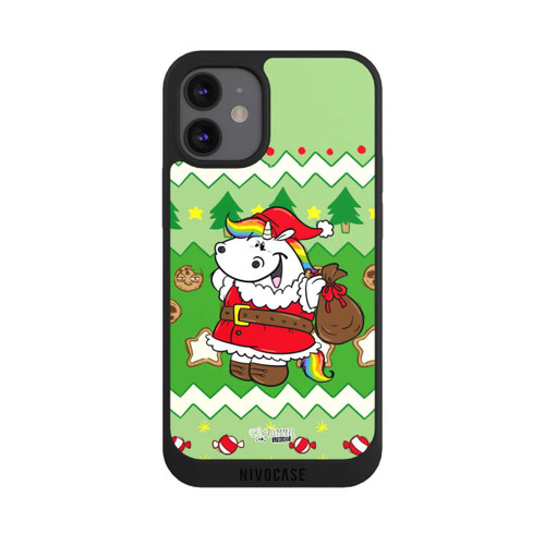 Apple iPhone 12 mini NIVOpure Ugly Christmas Pummeleinhorn Grün