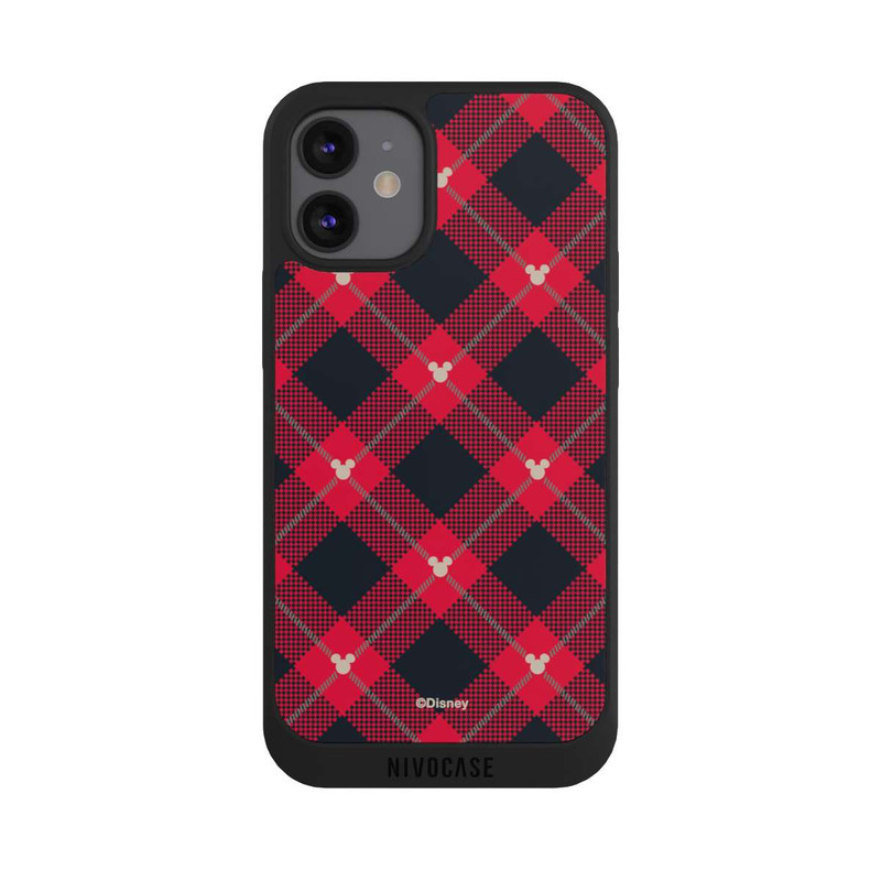 iPhone 12 mini NIVOpure Mickey Weihnachtsmuster Rot