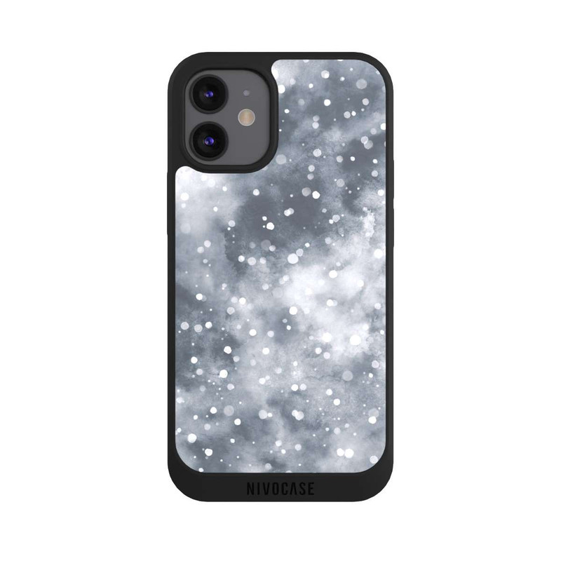 iPhone 12 mini NIVOpure Ciel de neige d'hiver abstrait