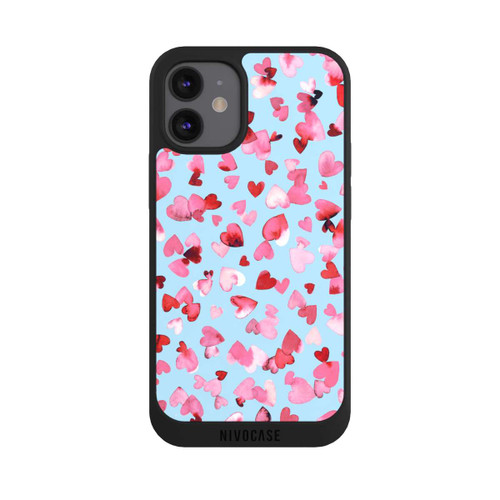 Apple iPhone 12 mini NIVOpure Valentines Love Hearts Pink Blue