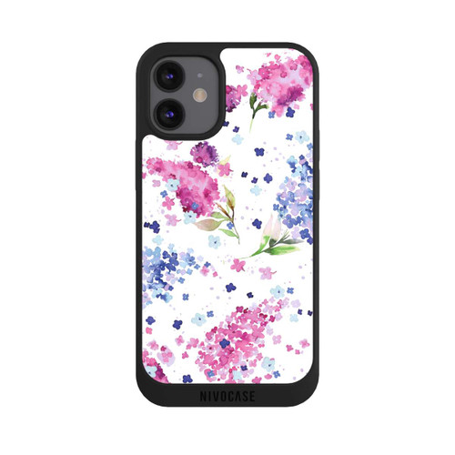 Apple iPhone 12 mini NIVOpure Floral Hydrangeas Lilac Pink