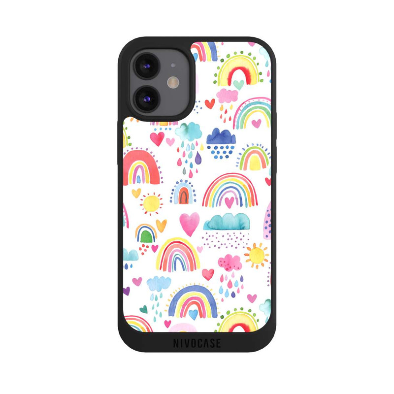 iPhone 12 mini NIVOpure Schöne Regenbogen-Multi-Rot